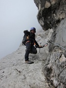  descente par la ferrata Tissi